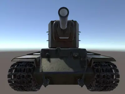 KV-2 Heavy Tank 3D model