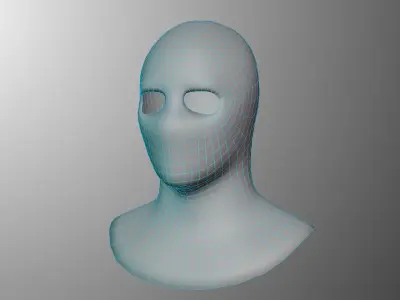 Tactical Balaclava Low-poly 3D model