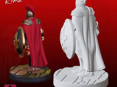 Roman Gladiator STL Ancient 3D print model