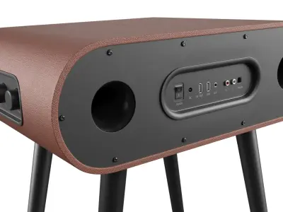 Floor Speaker Table Hybrid Brown 3D model