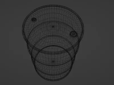 Oil Drum - Industrial - Prop and Game Ready Low poly object Free low-poly 3D model