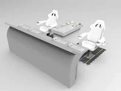 Control room ship 3D model