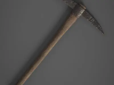 Wooden Pickaxe Low-poly 3D model buy