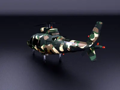 Agusta-hirundo-a109 Low-poly 3D model