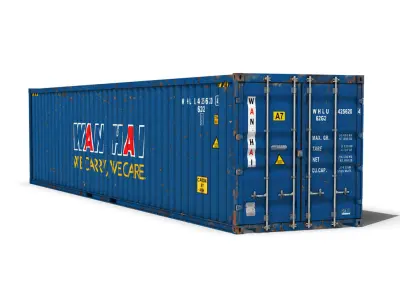 40ft Shipping Container - Wan Hai 3D model