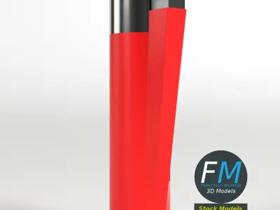 Lighter canister 3D model