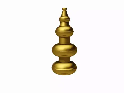 kotha gold ornament Free 3D model