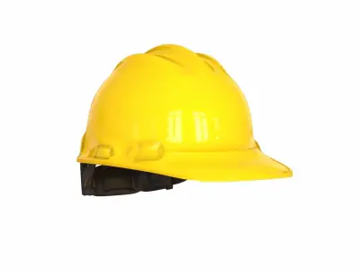 Safety Worker Helmet Low-poly 3D model
