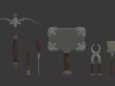 Fantasy Tools Free low-poly 3D model