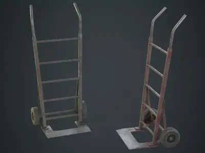 Hand Truck 2B Low-poly 3D model