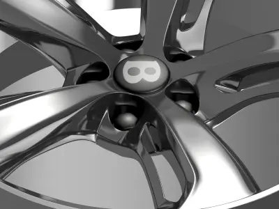 Bentley Continental GT Speed 2015 rim 3D model