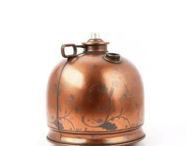 Antique Copper Jug model pack Low-poly 3D model
