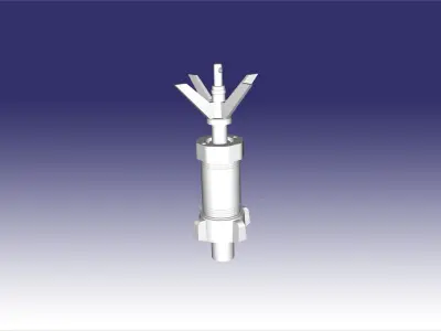 PROM-1 anti-personnel jumping fragmentation mine  3D print model