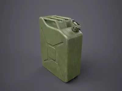 Jerry Can Low-poly 3D model get