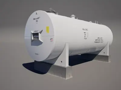  Fuel Gas Tank Low-poly 3D model