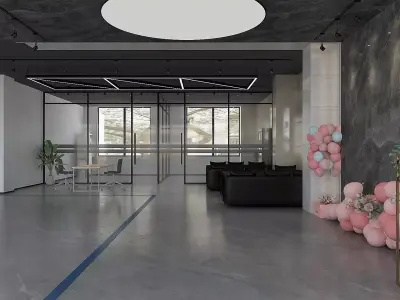 Car Dealership Office 3D model