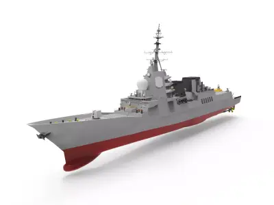 Alvaro de Bazan Class fregate 3D model