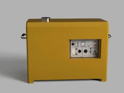 10KVA generator inverter Low-poly 3D model