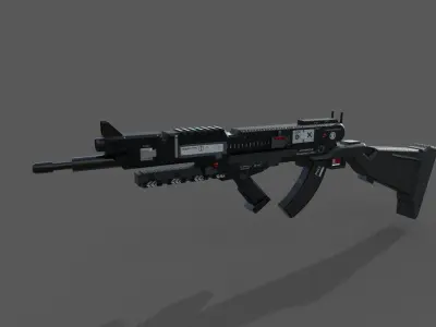 Assault Rifle 1 3D model
