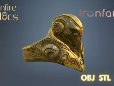  Ironfang Ring  3D print model