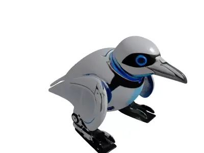 Robotic Penguin SciFi Animal Model 3D model