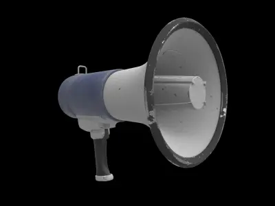 megaphone 3D model