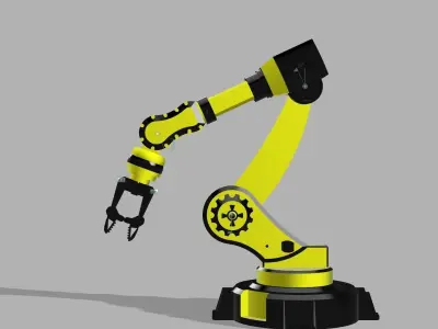 An industrial robot 3D print model