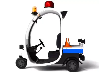 Zootopia Style Cartoon Car 3D model