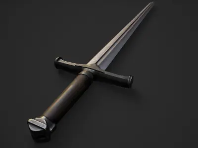 Sword 1 Low-poly 3D model