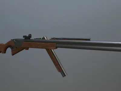 Modular TOZ-34 Low-poly 3D model