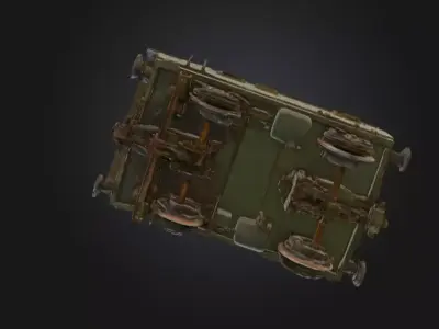 Old Military Train 3D print model