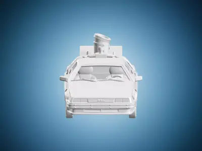 DeLorean Time Machine Car 3D print model