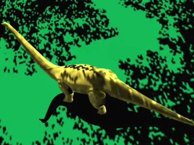 Alamosaur model dinosaur Low-poly 3D model