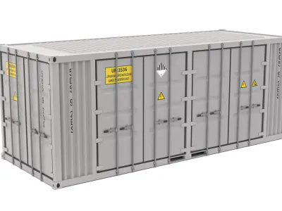 Container Battery Storage System 3D model