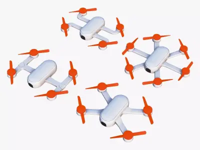 Simple Drone Pack M1 3D model