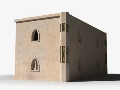 Arab x3 Low-poly 3D model