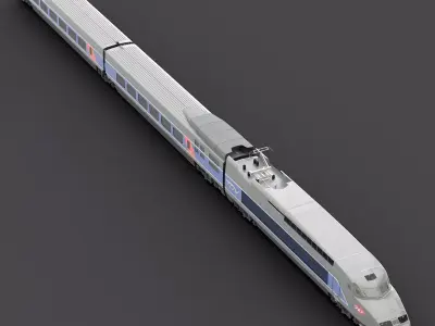 TGV Train 3D model