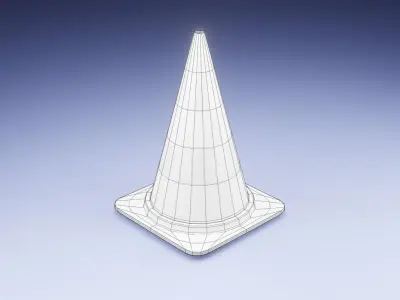 Traffic Cone 3D model by surya-vardhan