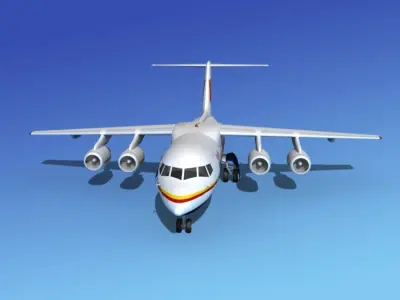 BAe 146-100 Royal Bhutan Drukair 3D model