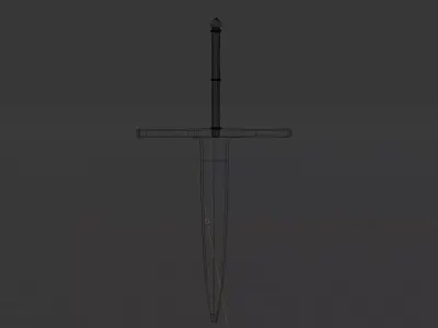 Steel sword III 3D model
