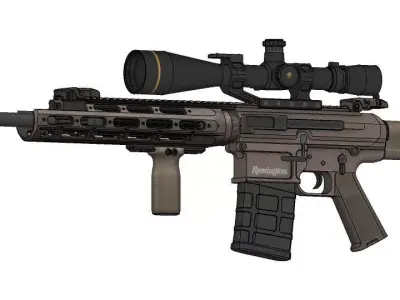 RSASS KIOWA Low-poly 3D model