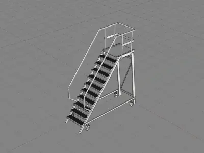 Rolling Ladder Free 3D model