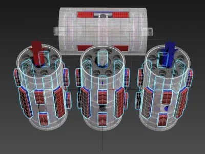 Inverted Electromagnetic Cylinder - Concept 3D model