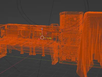 Computer Control Panel 3D model