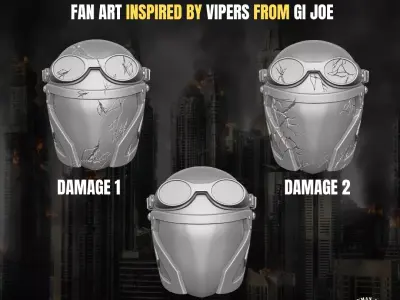 Viper Collection Fan Art Heads for Action Figures 3D print model purchase