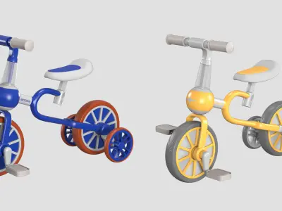 VOKUL Kids Balance Bike 3D model