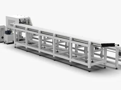 Automatic Pipe Cutting Machine 3D model
