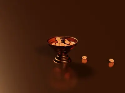 The Antique Copper Barbeque 3D model