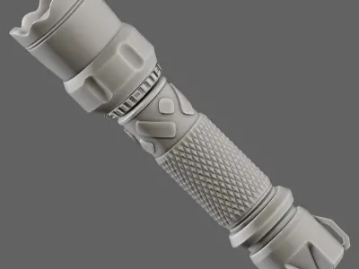 Modern Flashlight 3D model