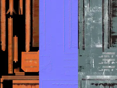 Large Dumpster Low-poly 3D model